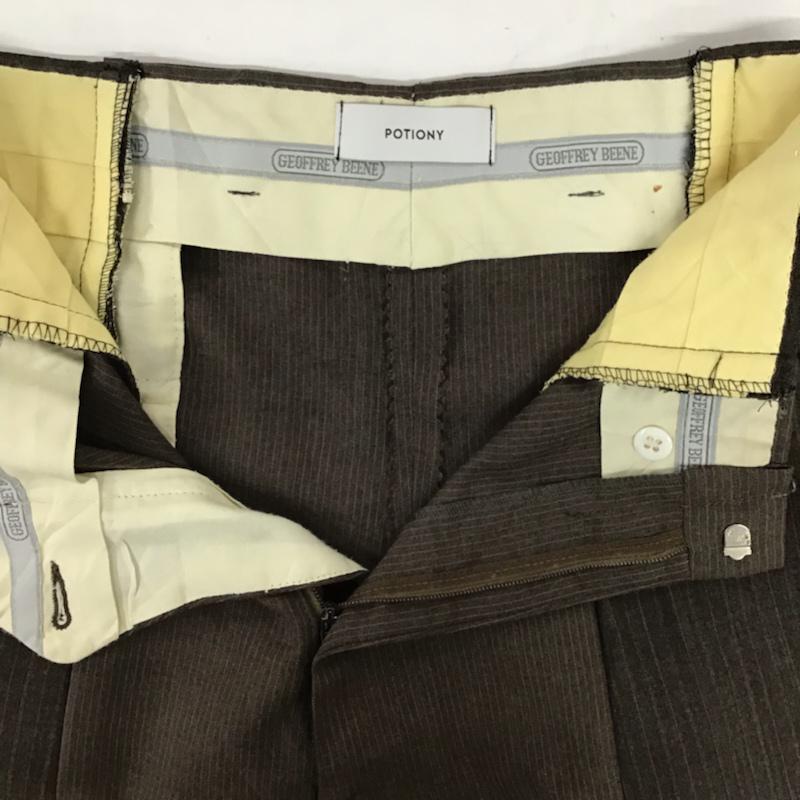 ポーショニー POTIONY パンツ スラックス 茶 / ブラウン / メンズ USED 古着 中古 10074203