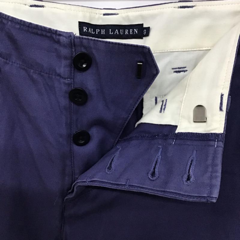 ラルフローレン RALPHLAUREN パンツ スラックス FREE 無地 紺 / ネイビー / レディース USED 古着 中古 10074204