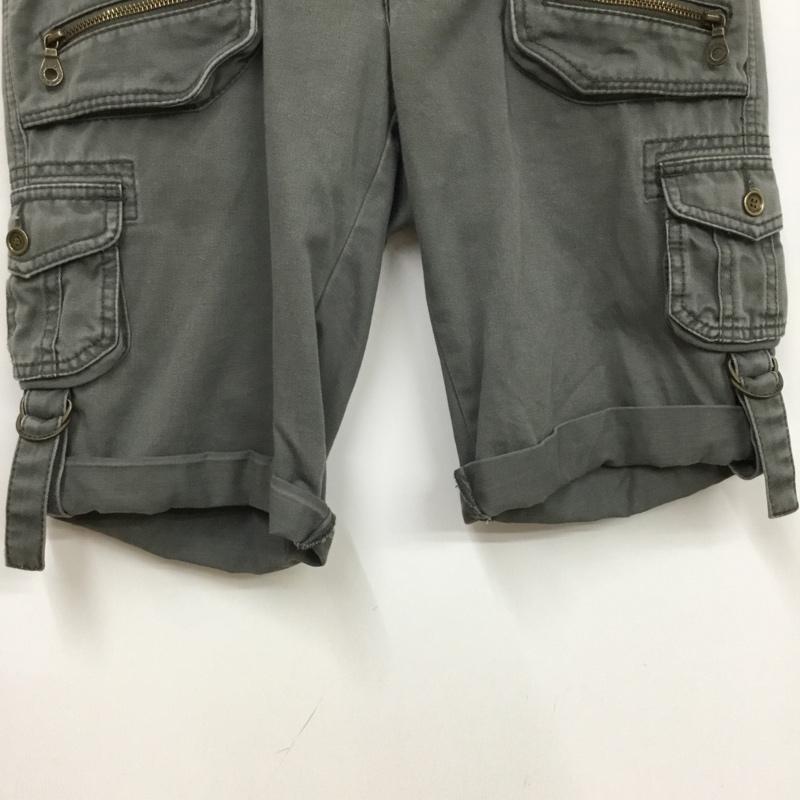 バーバリーブルーレーベル BURBERRY BLUE LABEL パンツ ショートパンツ 38 無地 チャコールグレー / チャコールグレー / レディース USED 古着 中古 10074215