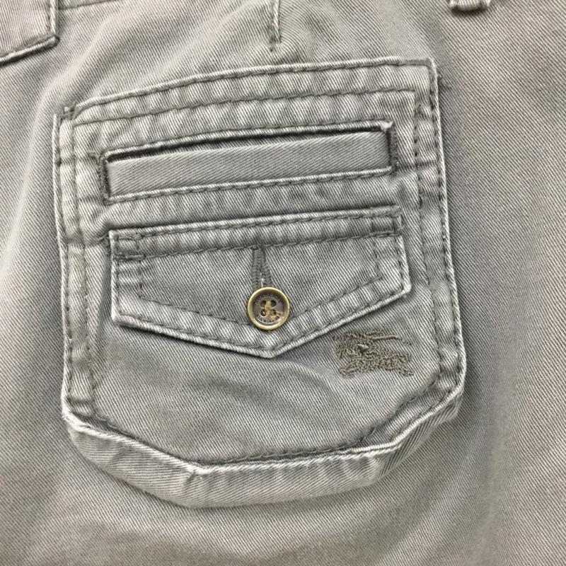 バーバリーブルーレーベル BURBERRY BLUE LABEL パンツ ショートパンツ 38 無地 チャコールグレー / チャコールグレー / レディース USED 古着 中古 10074215