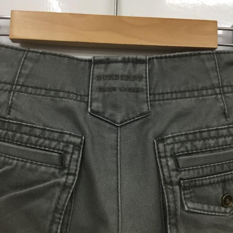 バーバリーブルーレーベル BURBERRY BLUE LABEL パンツ ショートパンツ 38 無地 チャコールグレー / チャコールグレー / レディース USED 古着 中古 10074215