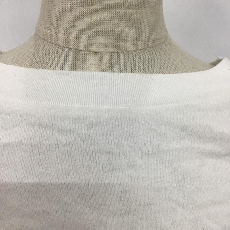 アズールバイマウジー AZUL BY MOUSSY Tシャツ 半袖 250ESM80-221D WAIST BELT BIG TEE ウエストベルトビッグTシャツ S 無地 白 / ホワイト / レディース USED 古着 中古 10074347