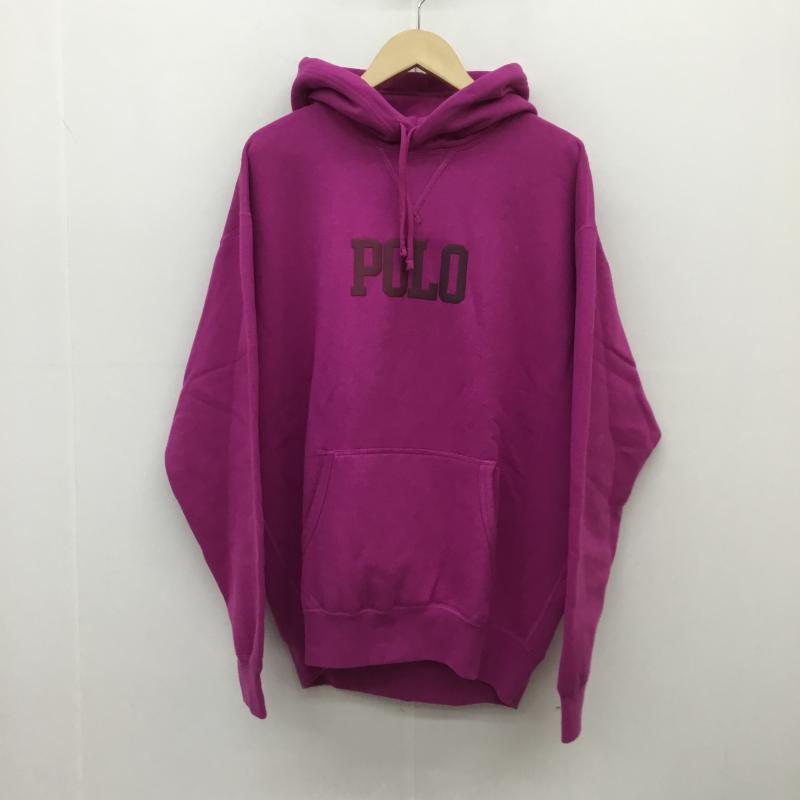 ポロラルフローレン POLO RALPH LAUREN パーカー 長袖 M ロゴ、文字 マゼンタ / マゼンタ / メンズ USED 古着 中古 10074351