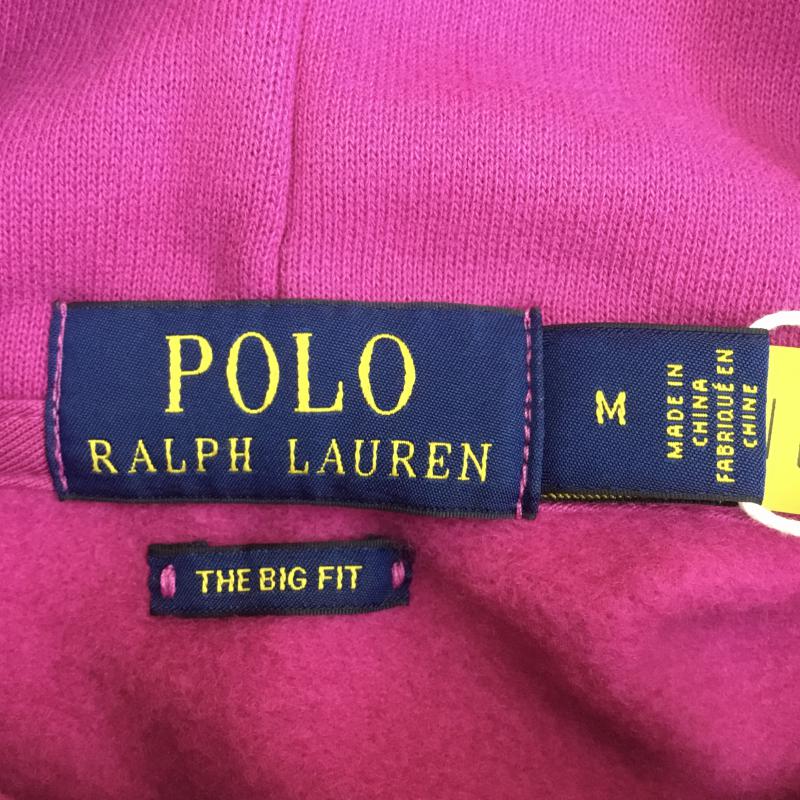 ポロラルフローレン POLO RALPH LAUREN パーカー 長袖 M ロゴ、文字 マゼンタ / マゼンタ / メンズ USED 古着 中古 10074351
