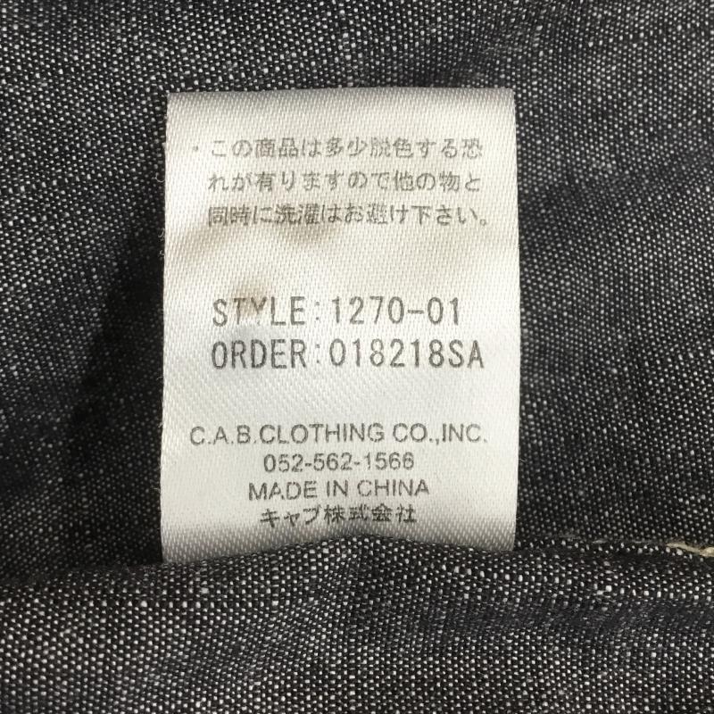 キャブクロージング CABCLOTHING シャツ、ブラウス 長袖 XL 無地 ダークグレー / ダークグレー / メンズ USED 古着 中古 10074358