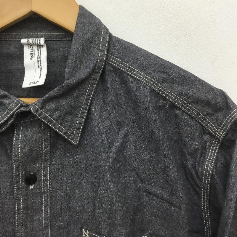 キャブクロージング CABCLOTHING シャツ、ブラウス 長袖 XL 無地 ダークグレー / ダークグレー / メンズ USED 古着 中古 10074358