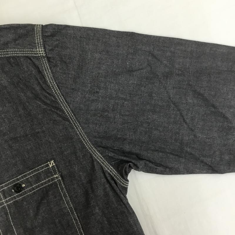 キャブクロージング CABCLOTHING シャツ、ブラウス 長袖 XL 無地 ダークグレー / ダークグレー / メンズ USED 古着 中古 10074358