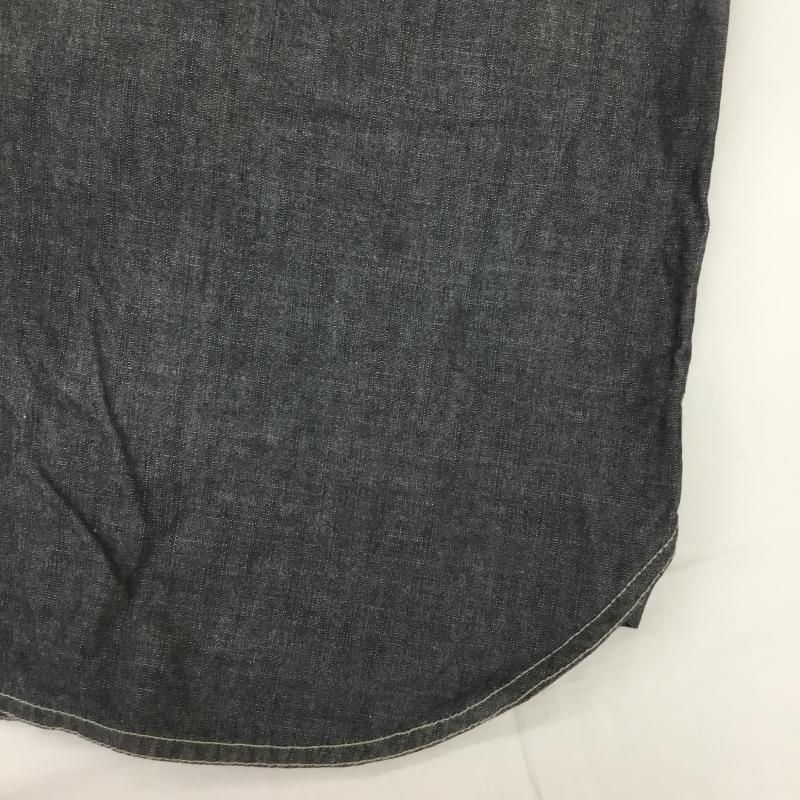 キャブクロージング CABCLOTHING シャツ、ブラウス 長袖 XL 無地 ダークグレー / ダークグレー / メンズ USED 古着 中古 10074358