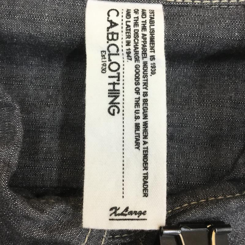キャブクロージング CABCLOTHING シャツ、ブラウス 長袖 XL 無地 ダークグレー / ダークグレー / メンズ USED 古着 中古 10074358