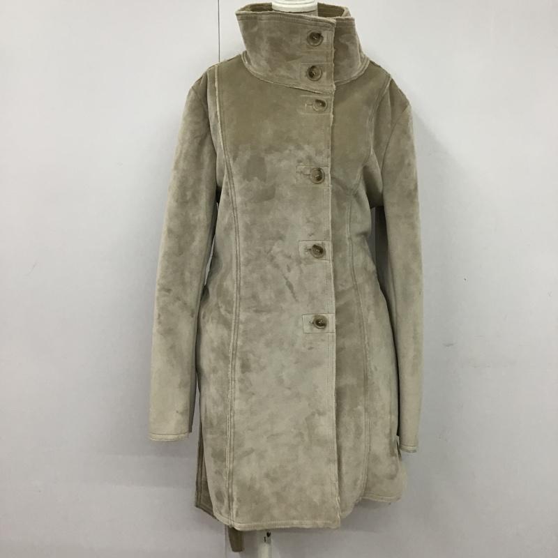 コムサイズム COMME CA ISM コート コート一般 L 無地 ベージュ / ベージュ / レディース USED 古着 中古 10074365