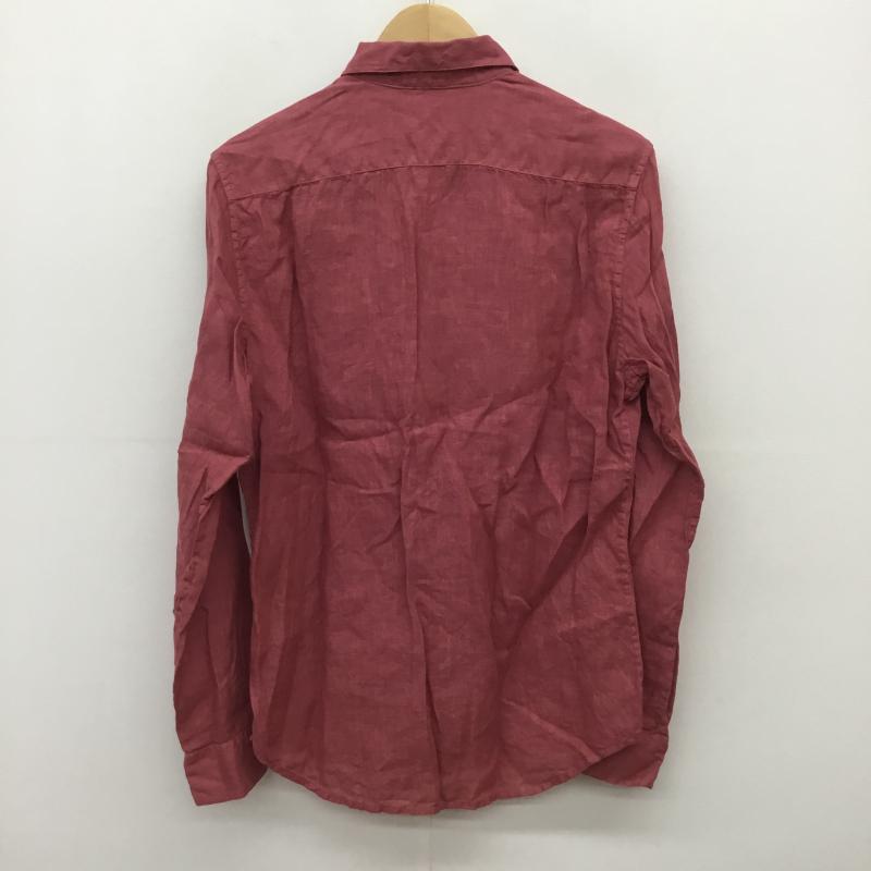 セオリー theory シャツ、ブラウス 長袖 36 無地 桃 / ピンク / メンズ USED 古着 中古 10074372