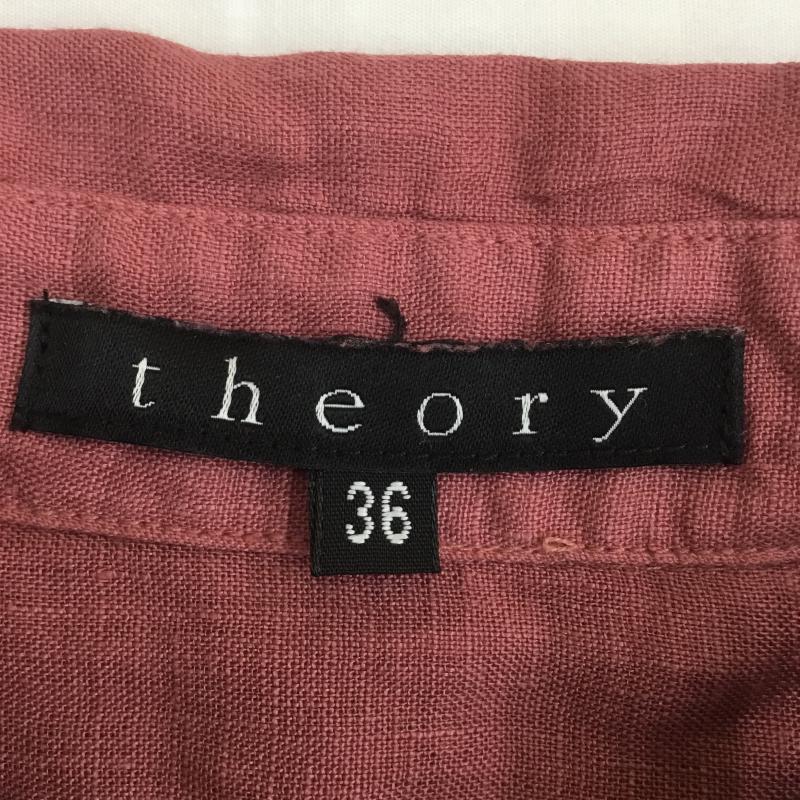セオリー theory シャツ、ブラウス 長袖 36 無地 桃 / ピンク / メンズ USED 古着 中古 10074372