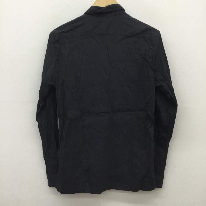 セオリー theory シャツ、ブラウス 長袖 XS 無地 黒 / ブラック / メンズ USED 古着 中古 10074374