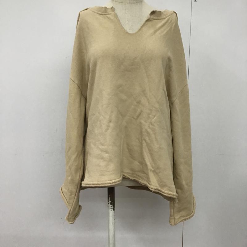 カスタネ Kastane トレーナー 長袖 スウェット トレーナー FREE 無地 ベージュ / ベージュ / レディース USED 古着 中古 10074420