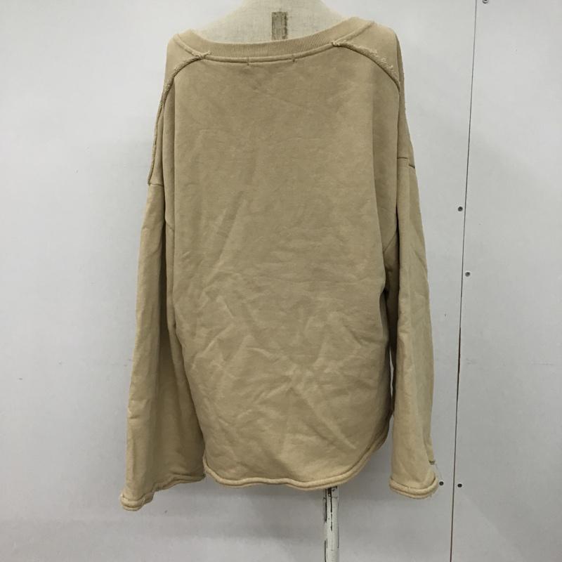 カスタネ Kastane トレーナー 長袖 スウェット トレーナー FREE 無地 ベージュ / ベージュ / レディース USED 古着 中古 10074420