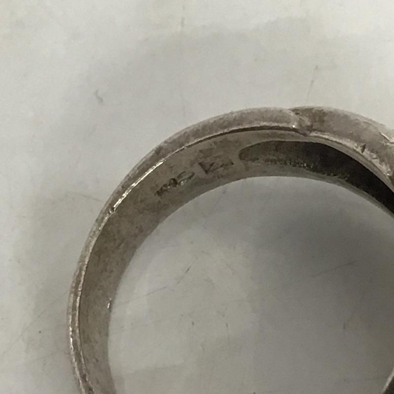古着 USED アクセサリー 指輪 シルバー 12号 無地 銀 / シルバー / X 赤 / レッド / メンズ USED 古着 中古 10074422