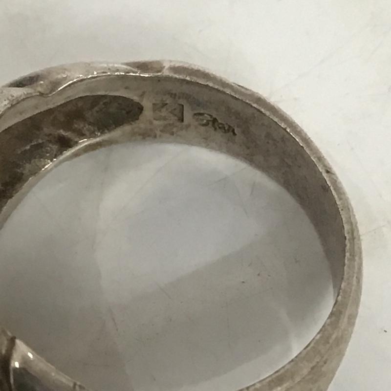 古着 USED アクセサリー 指輪 シルバー 12号 無地 銀 / シルバー / X 赤 / レッド / メンズ USED 古着 中古 10074422