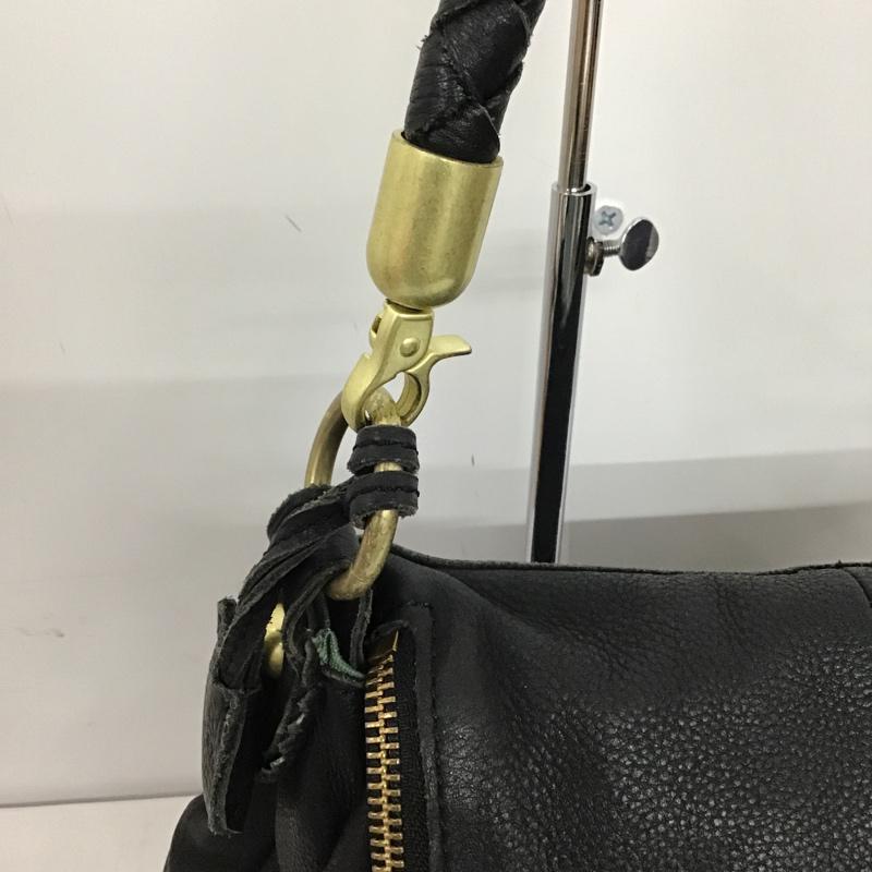 フリークスストア FREAK'S STORE ハンドバッグ ハンドバッグ ショルダー 2WAY フリンジ 無地 黒 / ブラック / X 金 / ゴールド / レディース USED 古着 中古 10074471