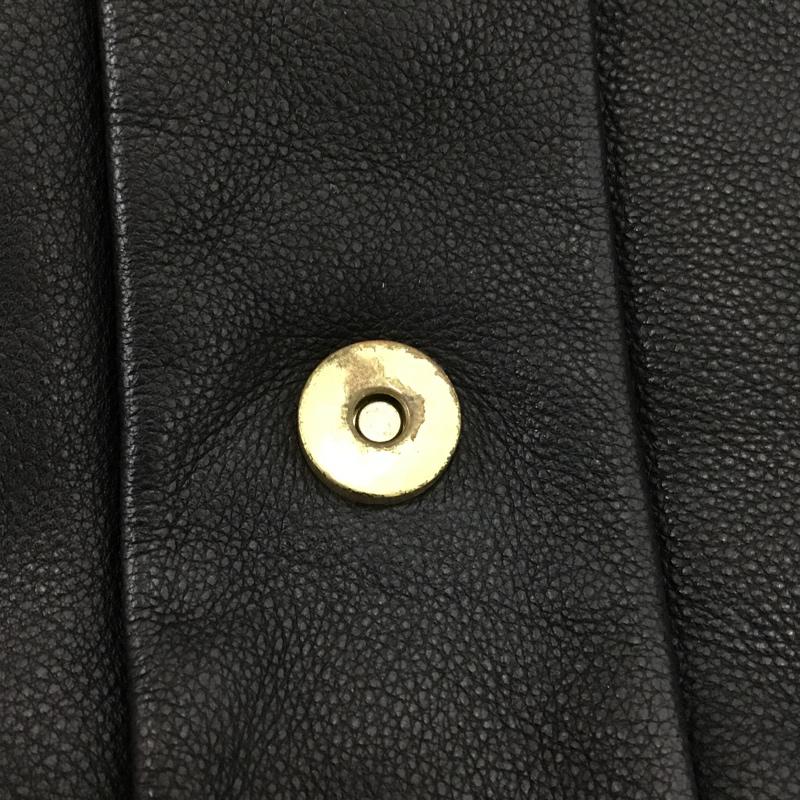 フリークスストア FREAK'S STORE ハンドバッグ ハンドバッグ ショルダー 2WAY フリンジ 無地 黒 / ブラック / X 金 / ゴールド / レディース USED 古着 中古 10074471