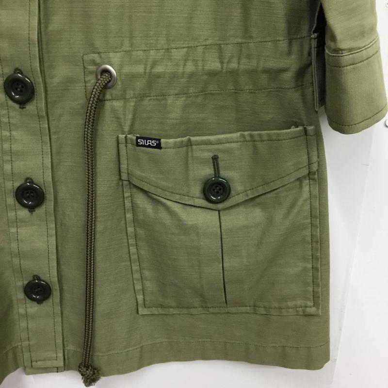 サイラス SILAS コート トレンチコート 11101503 S 無地 カーキ / カーキ / レディース USED 古着 中古 10074476