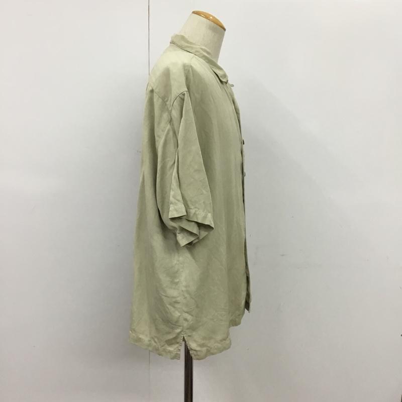 トミーバハマ Tommy Bahama シャツ、ブラウス 半袖 L 無地 ベージュ / ベージュ / メンズ USED 古着 中古 10074482