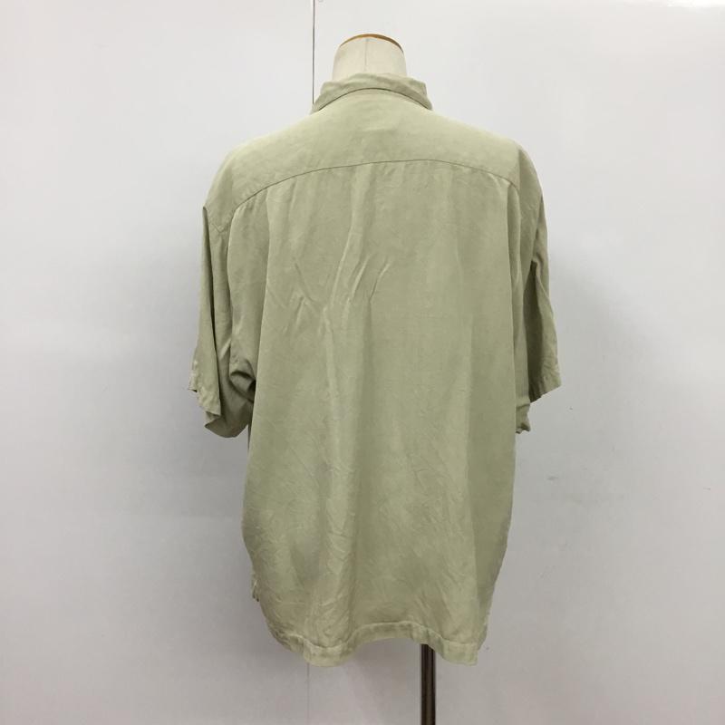 トミーバハマ Tommy Bahama シャツ、ブラウス 半袖 L 無地 ベージュ / ベージュ / メンズ USED 古着 中古 10074482