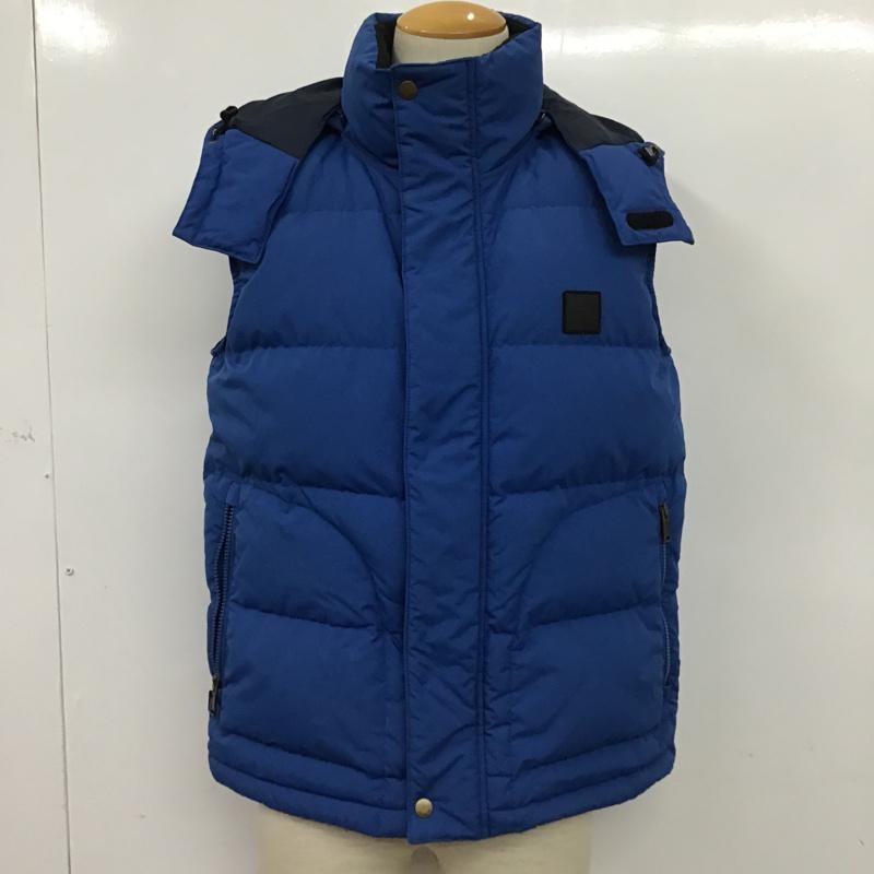 ラコステ LACOSTE ベスト ベスト ダウンベスト 48 無地 青 / ブルー / メンズ USED 古着 中古 10074544