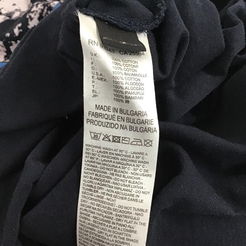 ディーゼル DIESEL Tシャツ 半袖 M プリント 紺 / ネイビー / メンズ USED 古着 中古 10074548