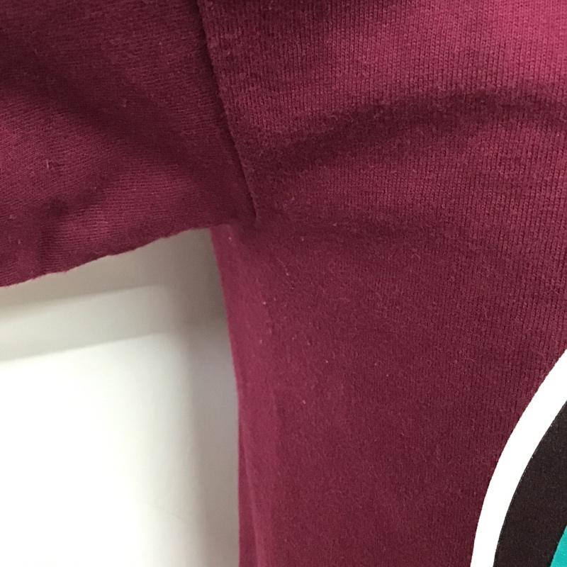 ミシカ MISHKA Tシャツ 半袖 S プリント えんじ / ワインレッド / メンズ USED 古着 中古 10074556