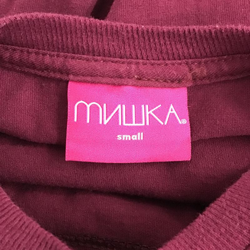 ミシカ MISHKA Tシャツ 半袖 S プリント えんじ / ワインレッド / メンズ USED 古着 中古 10074556
