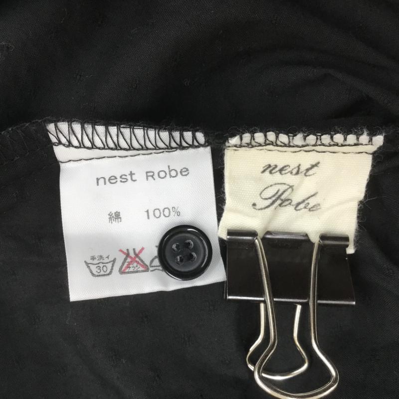 ネストローブ nest Robe シャツ、ブラウス 長袖 無地 黒 / ブラック / レディース USED 古着 中古 10074624