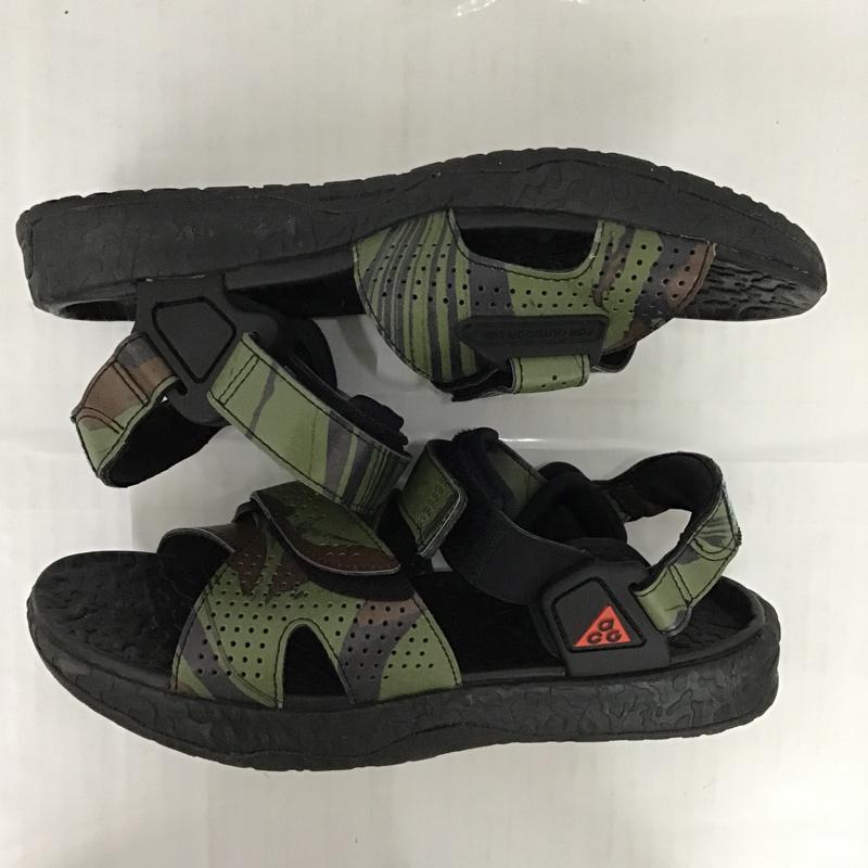 ナイキ NIKE サンダル サンダル ACG CZ3776 001 AIR DESCHUTZ Mt. Fuji 25cm 25.0cm カモフラージュ柄・迷彩 黒 / ブラック / X 茶 / ブラウン / X カーキ / カーキ / メンズ USED 古着 中古 10074692