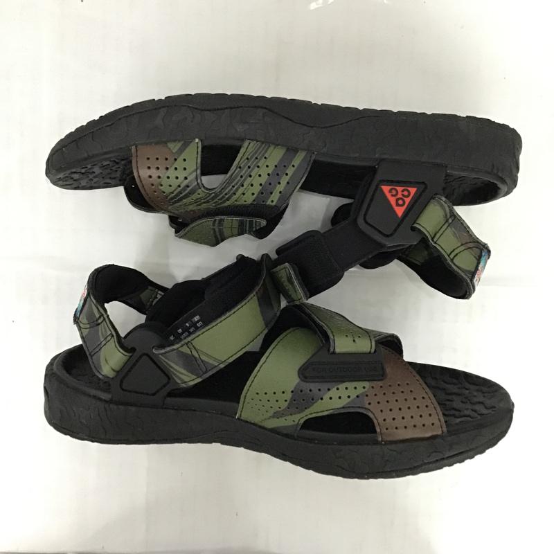 ナイキ NIKE サンダル サンダル ACG CZ3776 001 AIR DESCHUTZ Mt. Fuji 25cm 25.0cm カモフラージュ柄・迷彩 黒 / ブラック / X 茶 / ブラウン / X カーキ / カーキ / メンズ USED 古着 中古 10074692