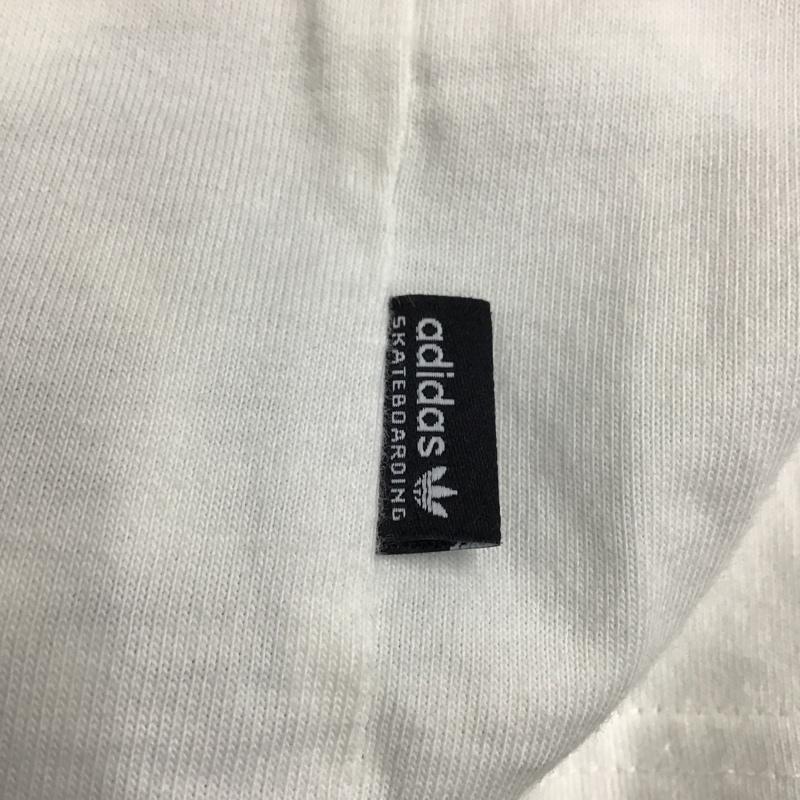 アディダス adidas Tシャツ 半袖 L プリント 白 / ホワイト / メンズ USED 古着 中古 10074707