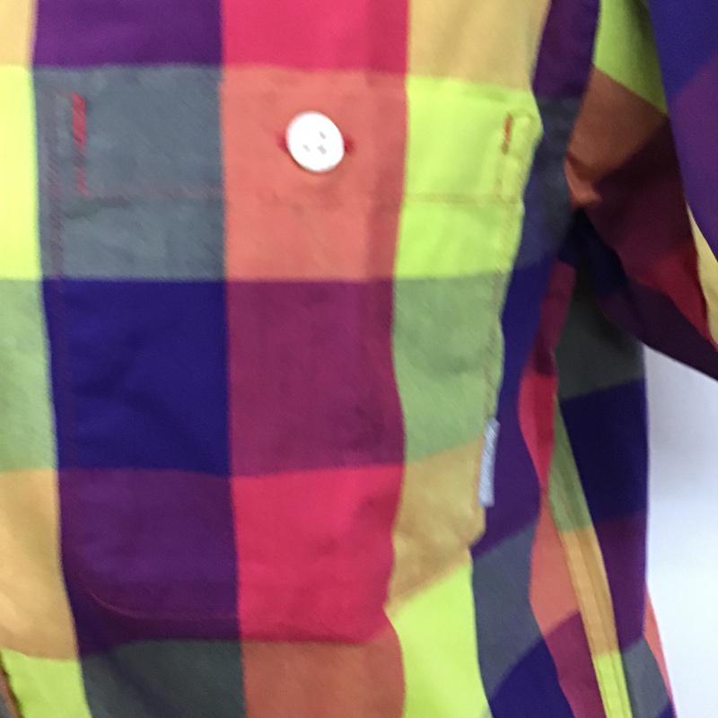 コロンビア Columbia シャツ、ブラウス 半袖 チェックシャツ M チェック マルチカラー / マルチカラー / メンズ USED 古着 中古 10074712