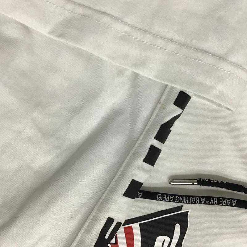 エーエイプバイアベイシングエイプ AAPE BY A BATHING APE パーカー 長袖 L プリント 白 / ホワイト / メンズ USED 古着 中古 10074768