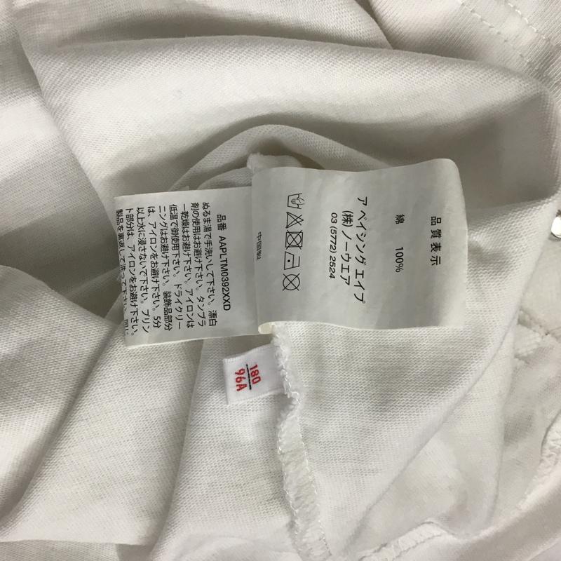 エーエイプバイアベイシングエイプ AAPE BY A BATHING APE パーカー 長袖 L プリント 白 / ホワイト / メンズ USED 古着 中古 10074768