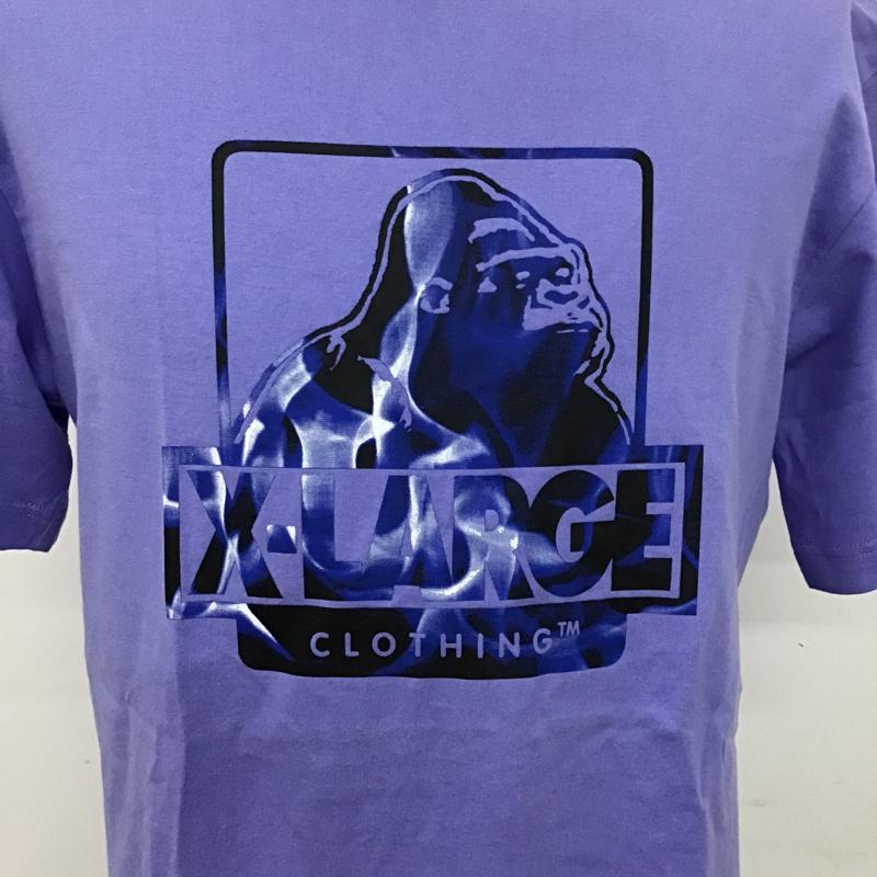 エクストララージ XLARGE Tシャツ 半袖 M プリント 紫 / パープル / メンズ USED 古着 中古 10074799