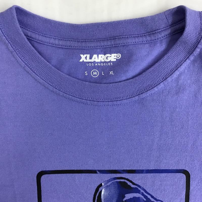 エクストララージ XLARGE Tシャツ 半袖 M プリント 紫 / パープル / メンズ USED 古着 中古 10074799