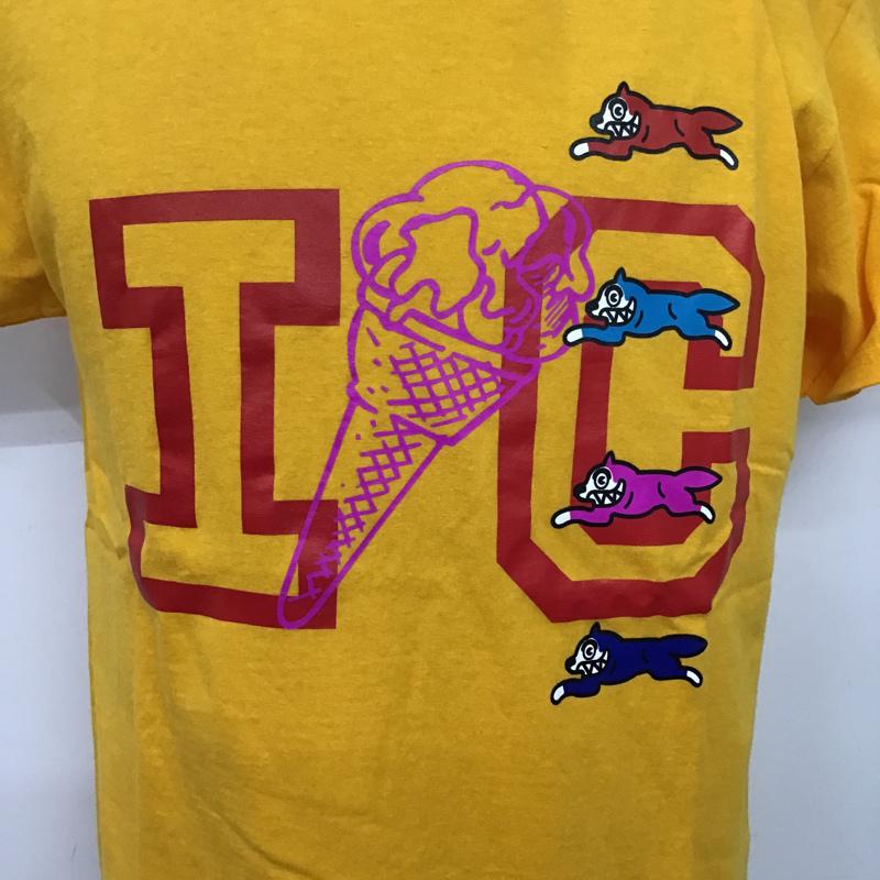 アイスクリーム ICECREAM Tシャツ 半袖 M プリント 黄 / イエロー / メンズ USED 古着 中古 10074870