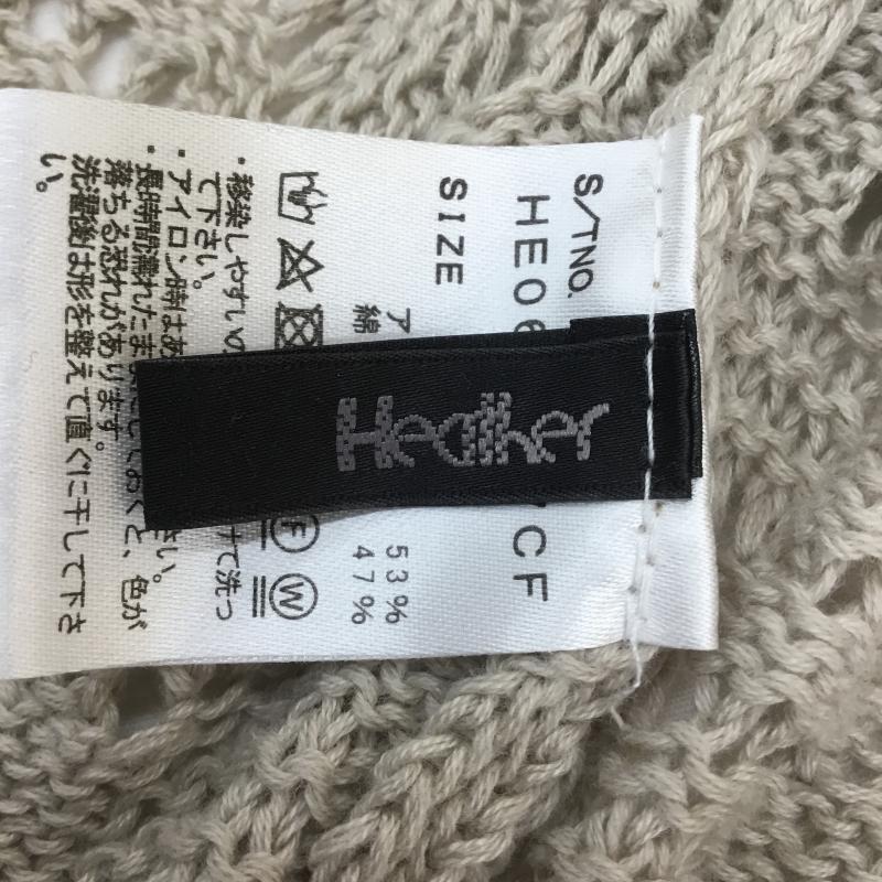 ヘザー Heather カーディガン 長袖 FREE ベージュ / ベージュ / レディース USED 古着 中古 10074885
