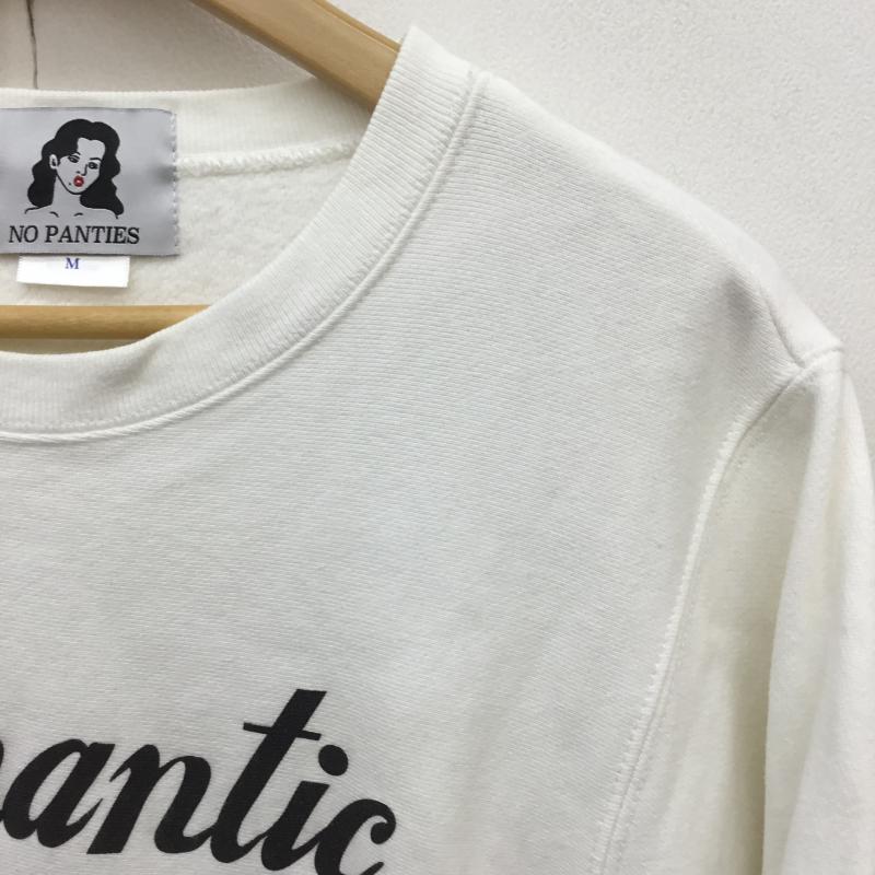 ノーパンティーズ NO PANTIES トレーナー 長袖 M プリント 白 / ホワイト / メンズ USED 古着 中古 10074893