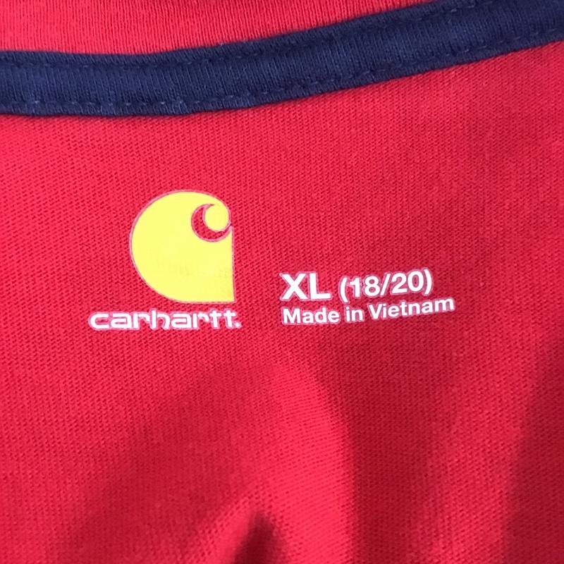 カーハート Carhartt Tシャツ 半袖 XL 無地 赤 / レッド / メンズ USED 古着 中古 10075010