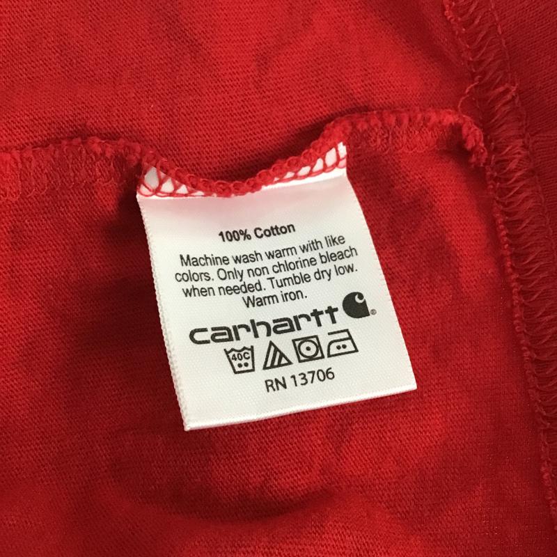 カーハート Carhartt Tシャツ 半袖 XL 無地 赤 / レッド / メンズ USED 古着 中古 10075010