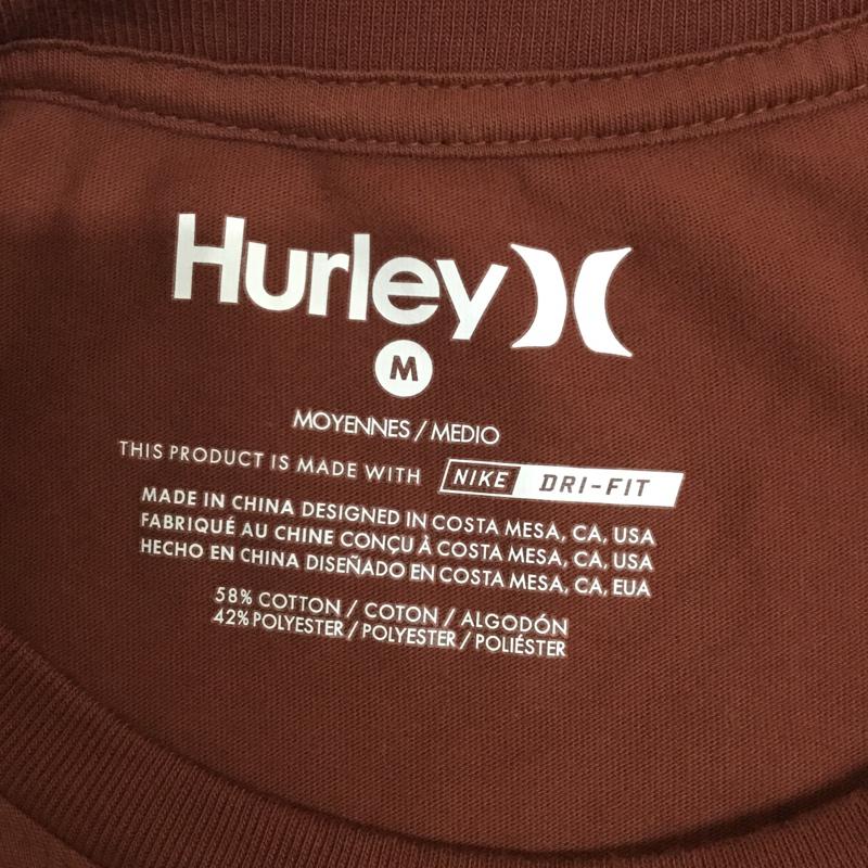ハーレー Hurley Tシャツ 半袖 M 無地 X ロゴ、文字 茶 / ブラウン / メンズ USED 古着 中古 10075033