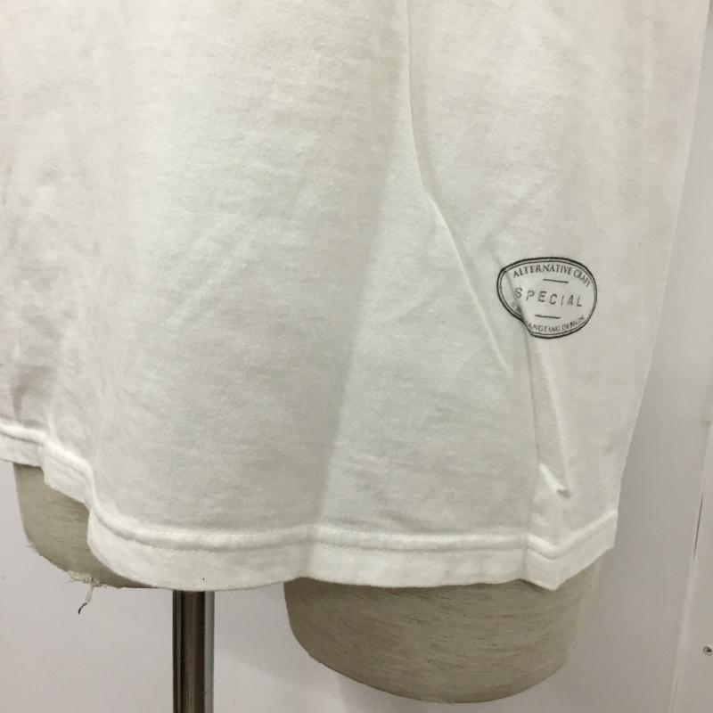 タンタン TANG TANG Tシャツ 半袖 M ロゴ、文字 白 / ホワイト / メンズ USED 古着 中古 10075062