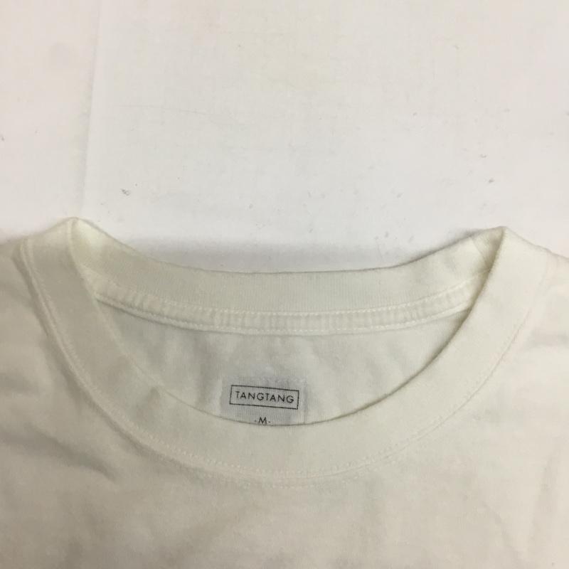 タンタン TANG TANG Tシャツ 半袖 M ロゴ、文字 白 / ホワイト / メンズ USED 古着 中古 10075062