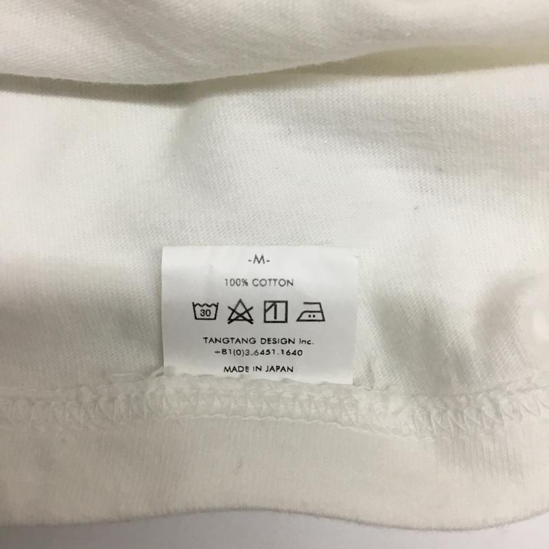タンタン TANG TANG Tシャツ 半袖 M ロゴ、文字 白 / ホワイト / メンズ USED 古着 中古 10075062