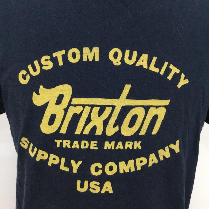 ブリクストン BRIXTON Tシャツ 半袖 M ロゴ、文字 X プリント 紺 / ネイビー / メンズ USED 古着 中古 10075067