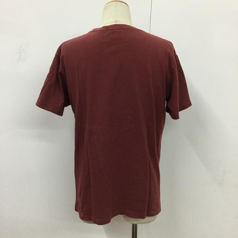 ショット schott Tシャツ 半袖 L プリント えんじ / ワインレッド / メンズ USED 古着 中古 10075068